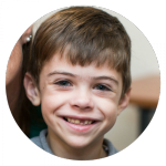 a boy smiling