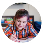 a girl drawing